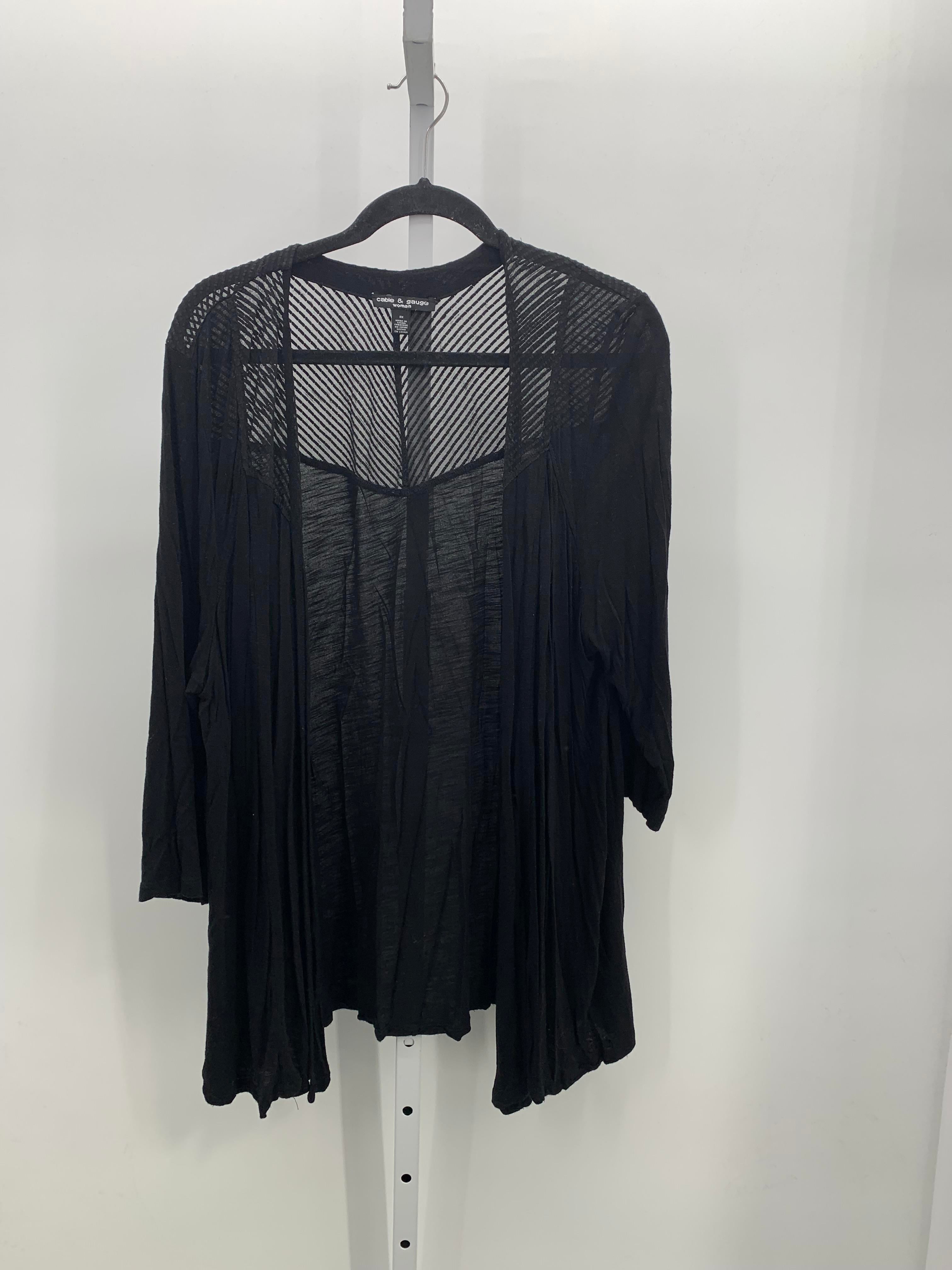 Cable & Gauge Size 3X Womens Cardigan