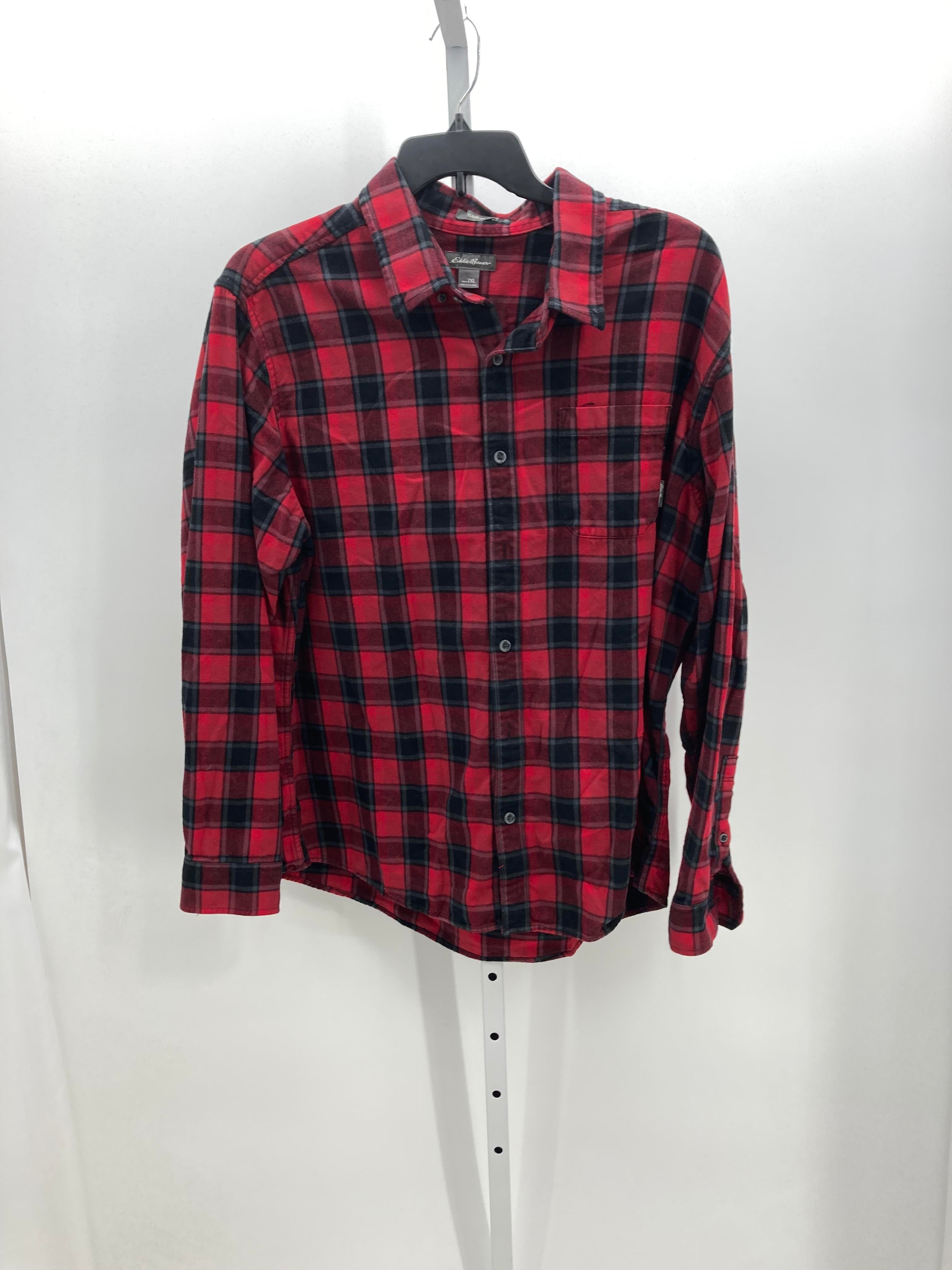 BLACK PLAID BTN DOWN