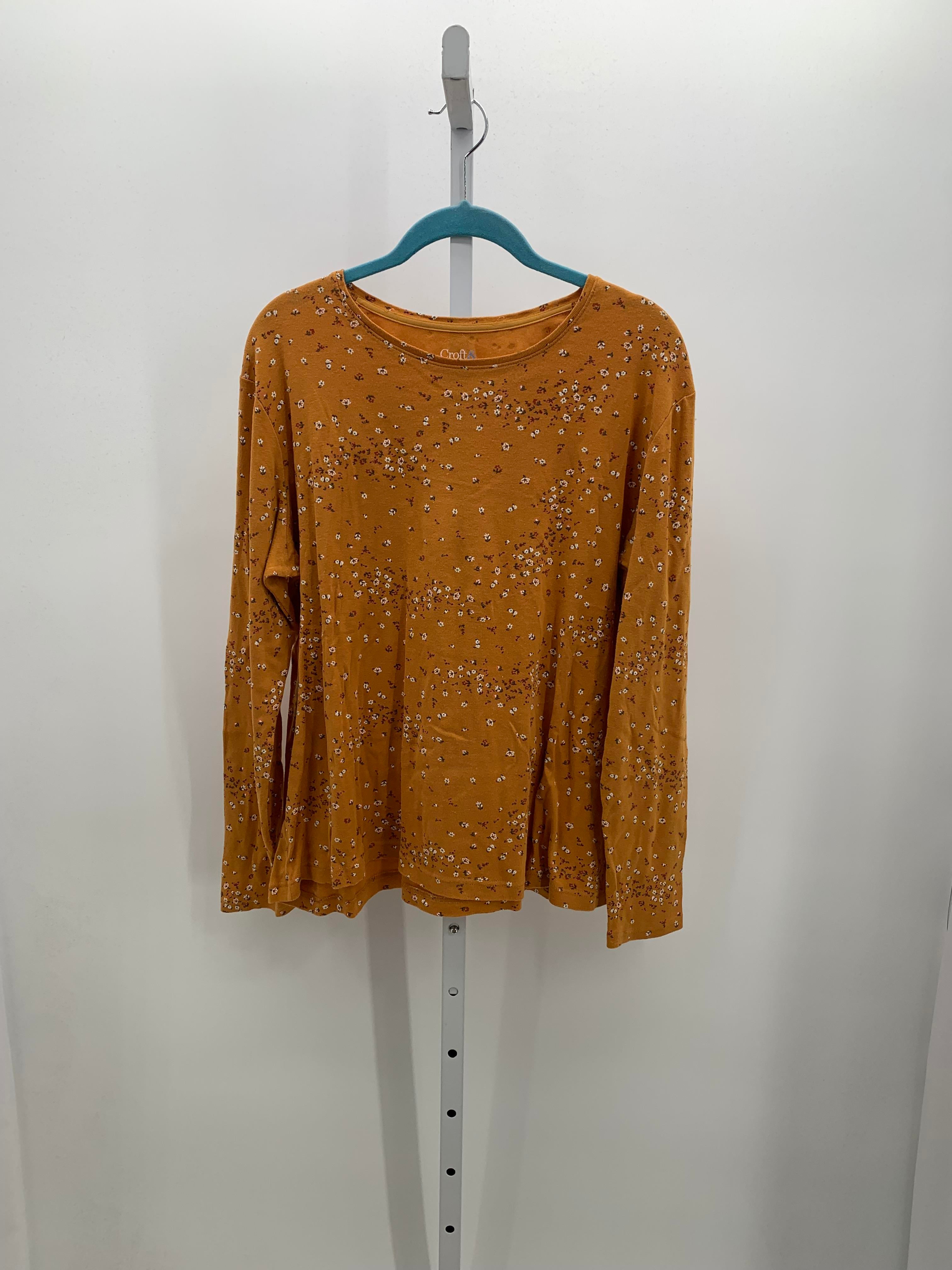 Croft & Barrow Size Extra Large Misses Long Sleeve Shirt
