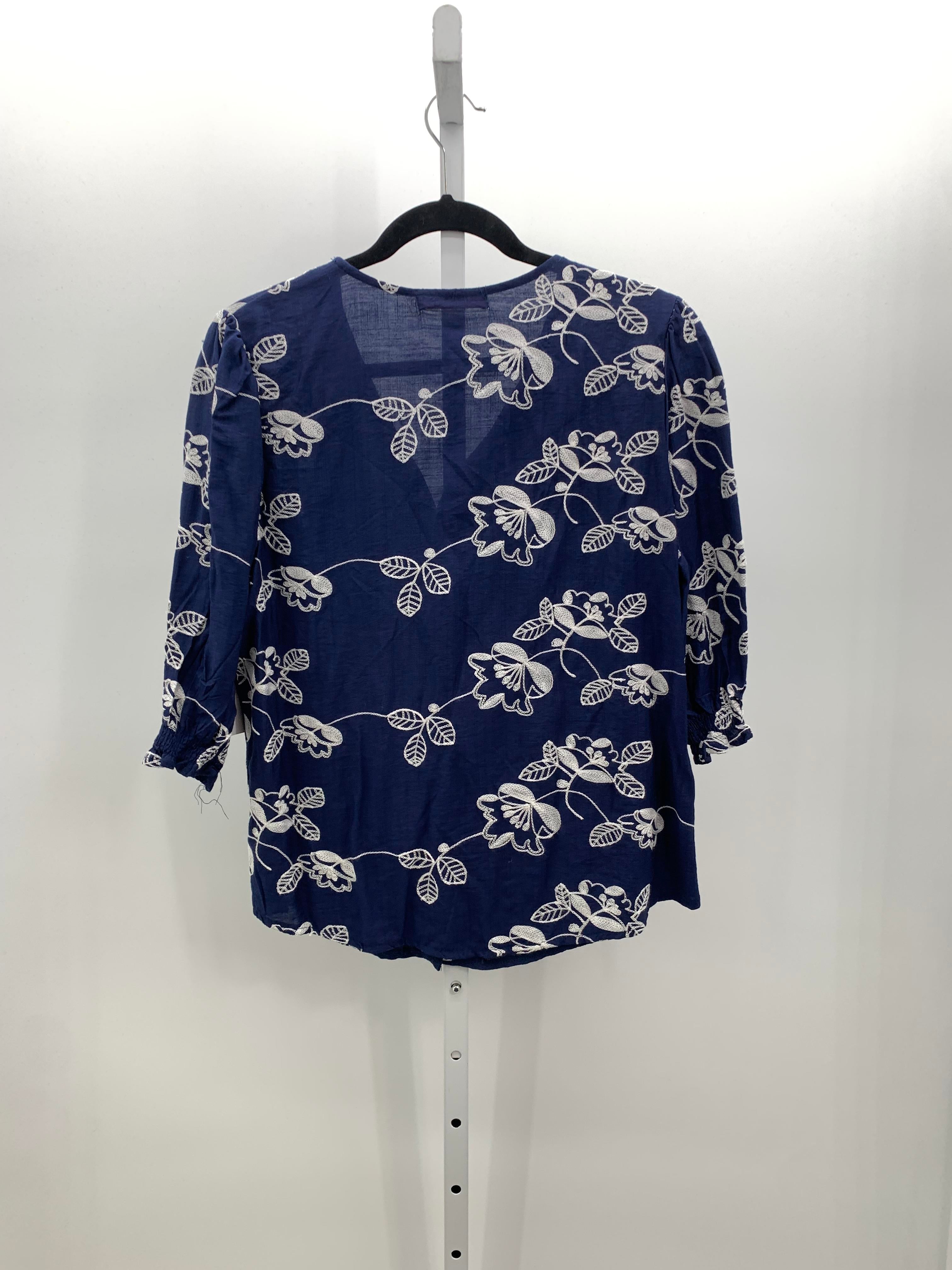 Size X Large Petite Petite 3/4 Sleeve Shirt