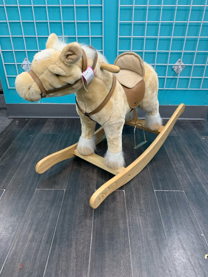 Sound N Light Animatronics Plush Rocking Horse