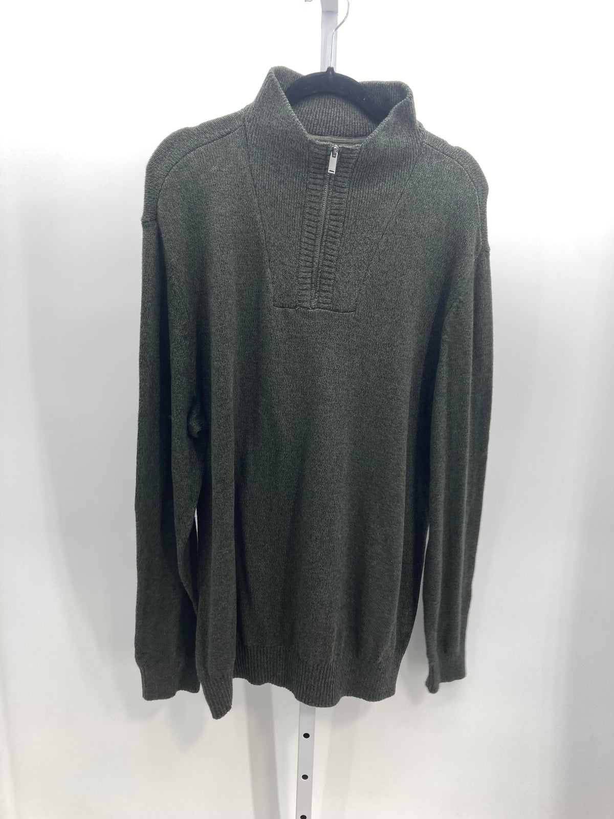 PARTIAL ZIP RIBBED