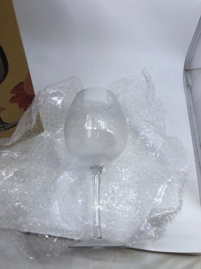 NIB XL WINE GLASS.
