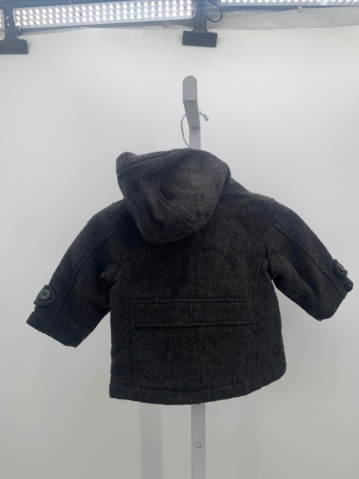 HOODED ZIP UP WOOL BLEND