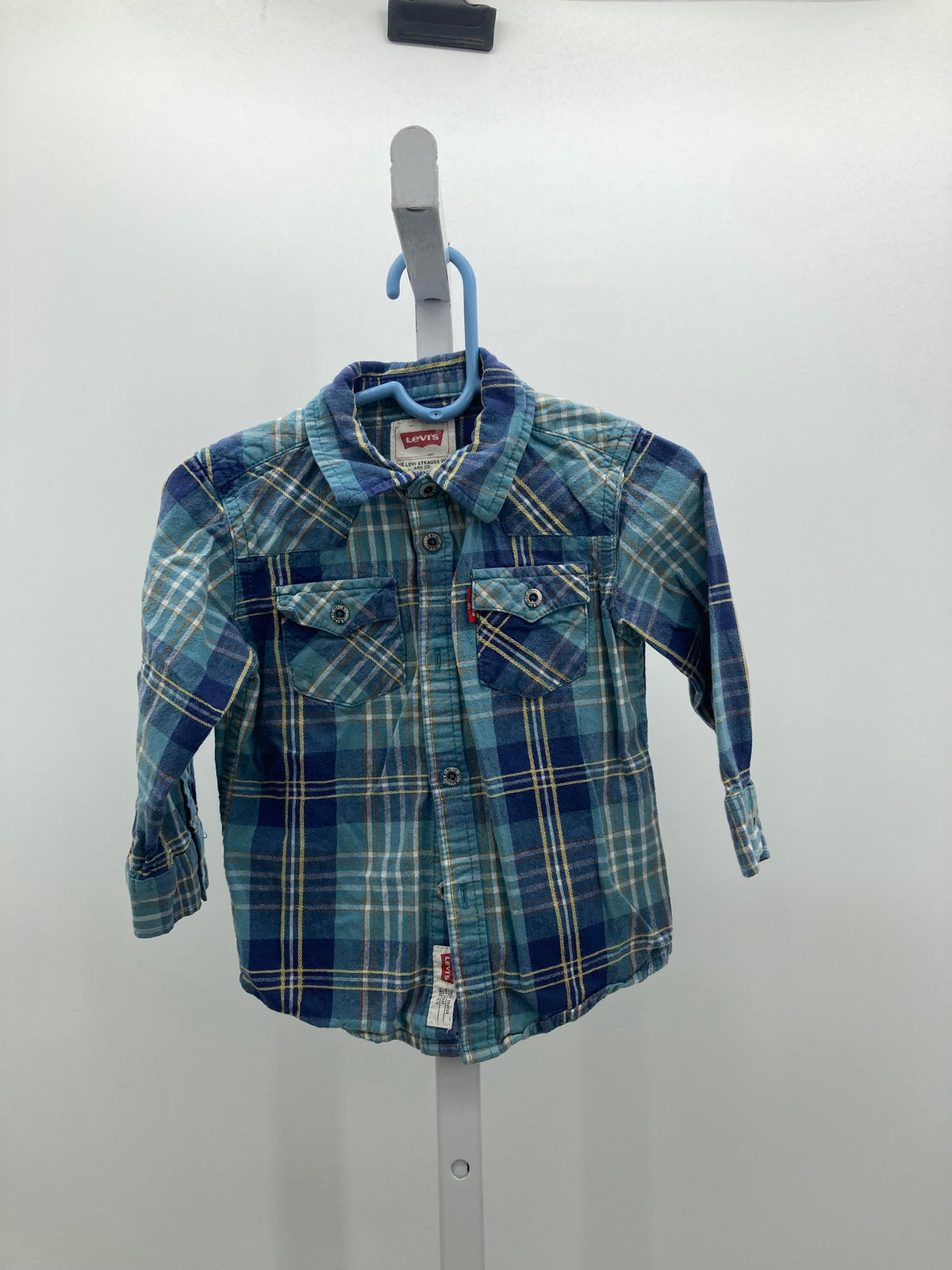 PLAID BTN DOWN