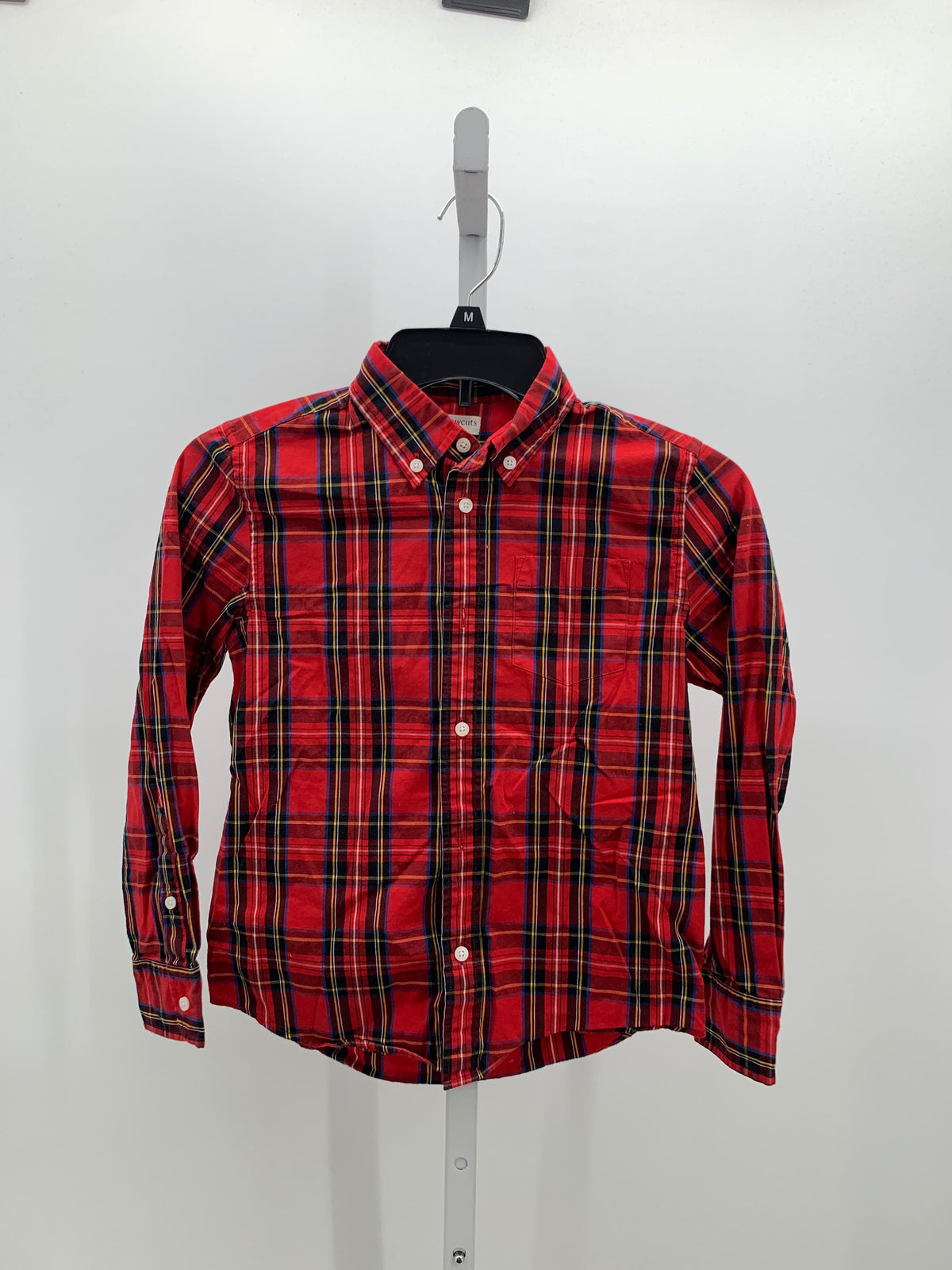PLAID BTN DOWN