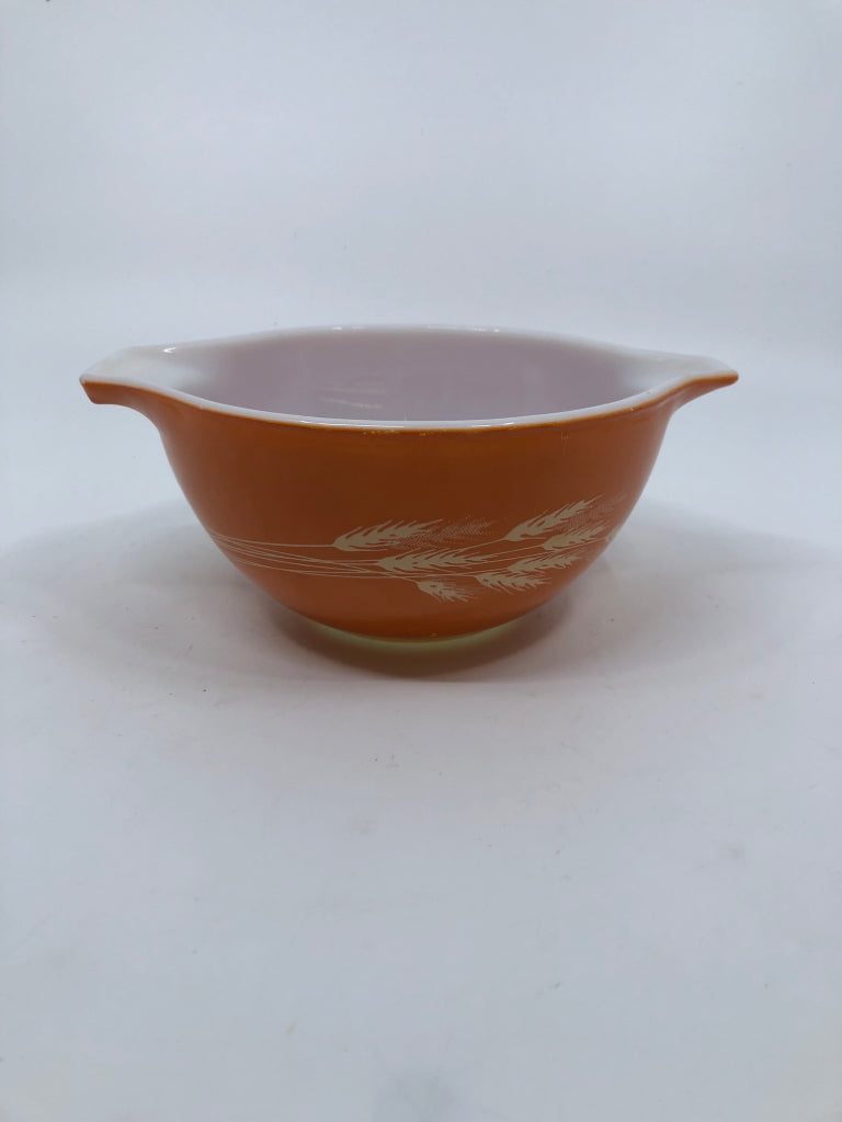 2PC VTG AUTUMN HARVEST CINDERELLA HANDLES MIXING BOWLS.