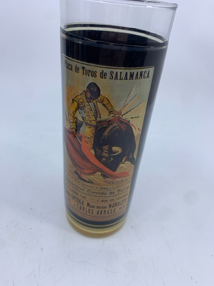 6 VTG MATADOR TUMBLER GLASSES.