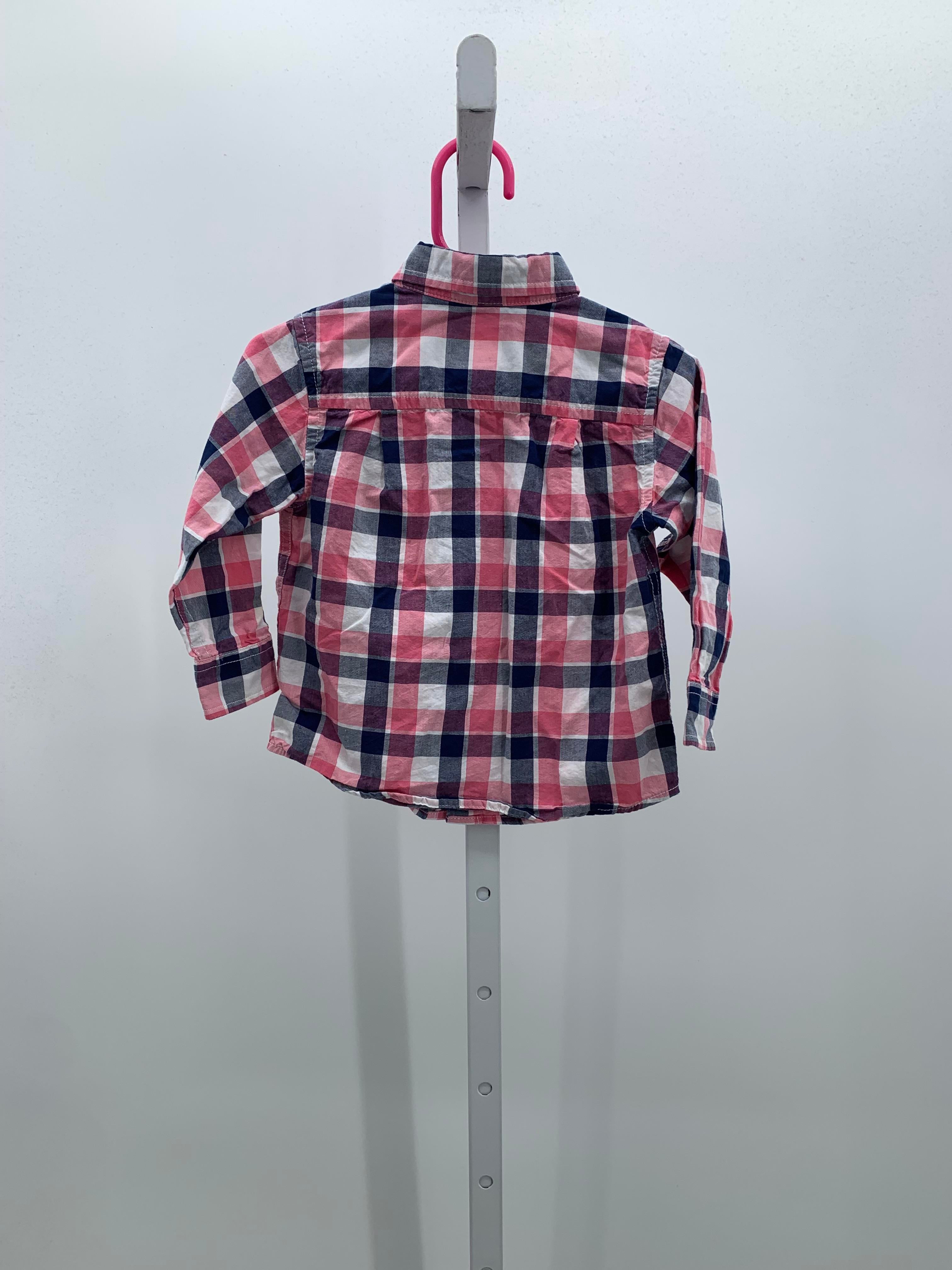 PINK/ NAVY BUTTON DOWN