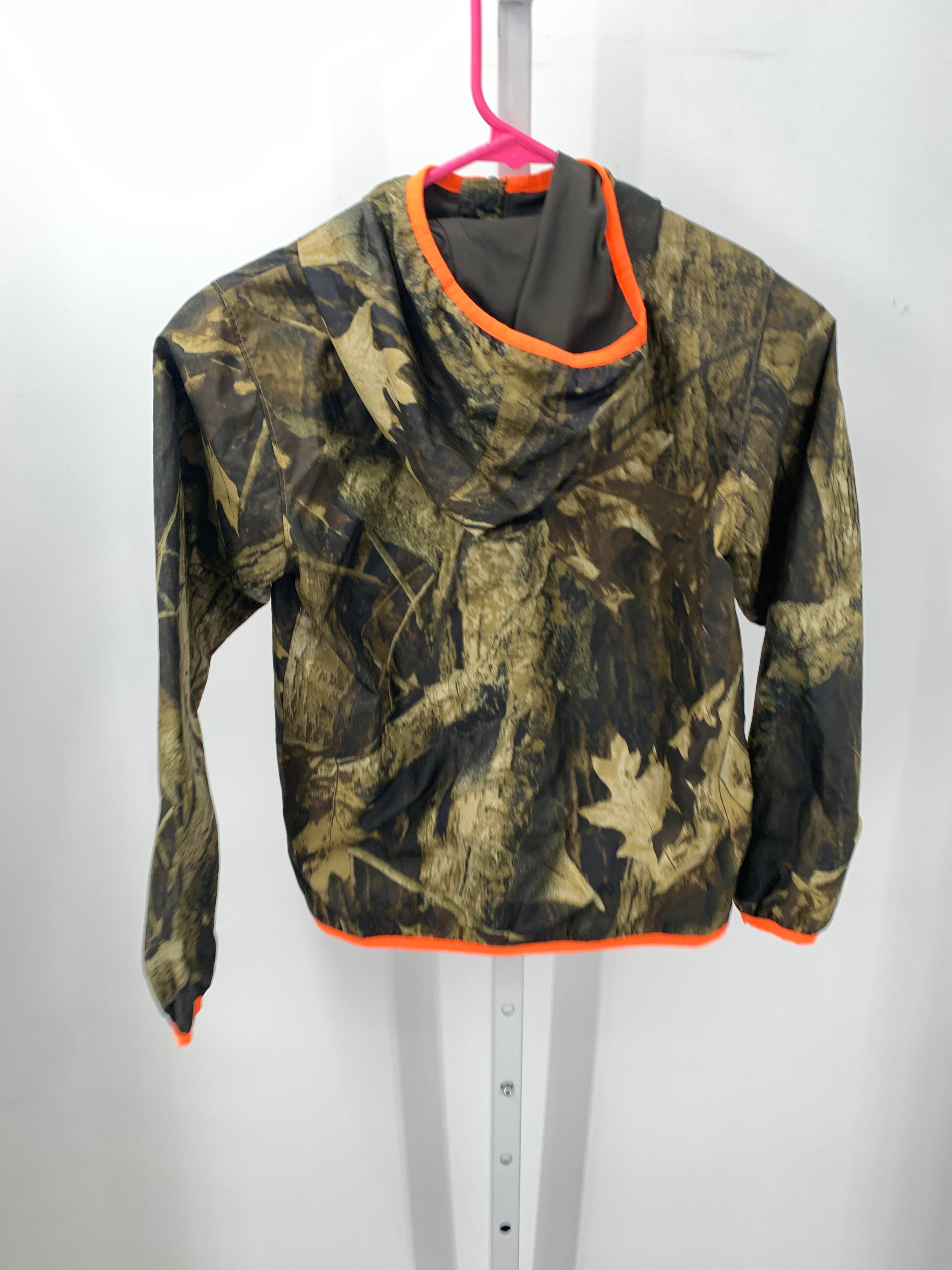 ORANGE ZIP FOREST HOODED