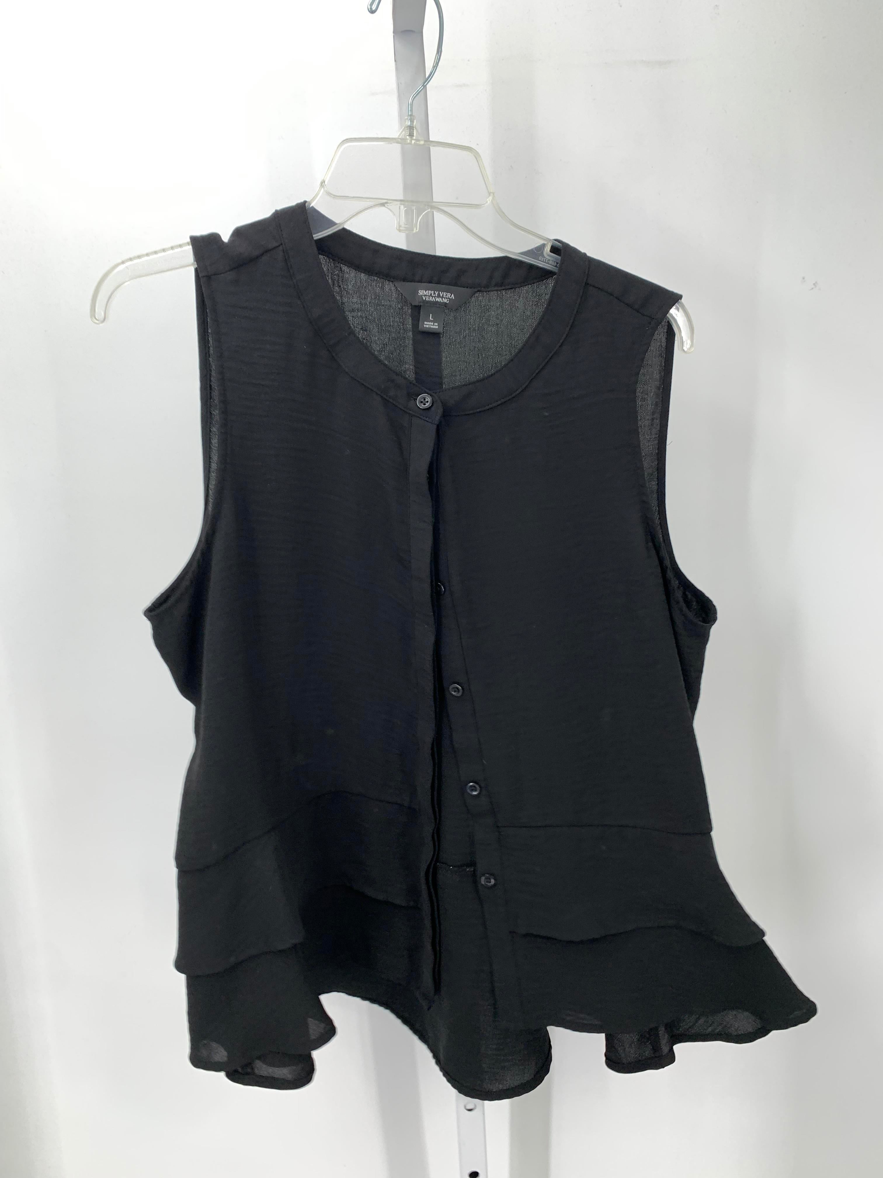Vera Wang Size Large Misses Sleeveless Shirt