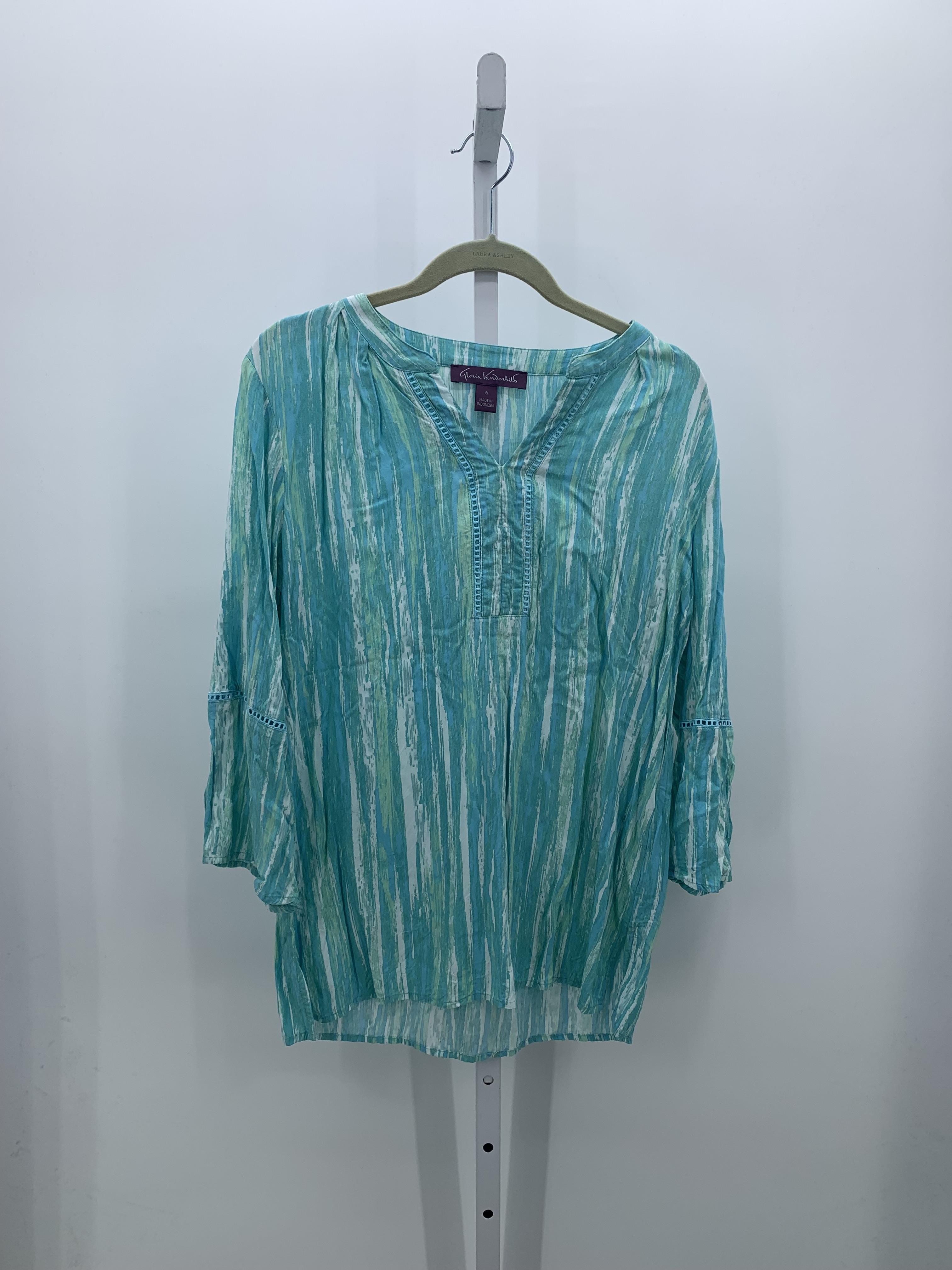 Gloria Vanderbilt Size Small Misses 3/4 Sleeve Shirt