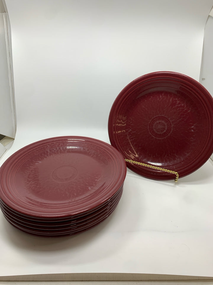 24PC MAROON FIESTA DINNER SVC FOR 8.