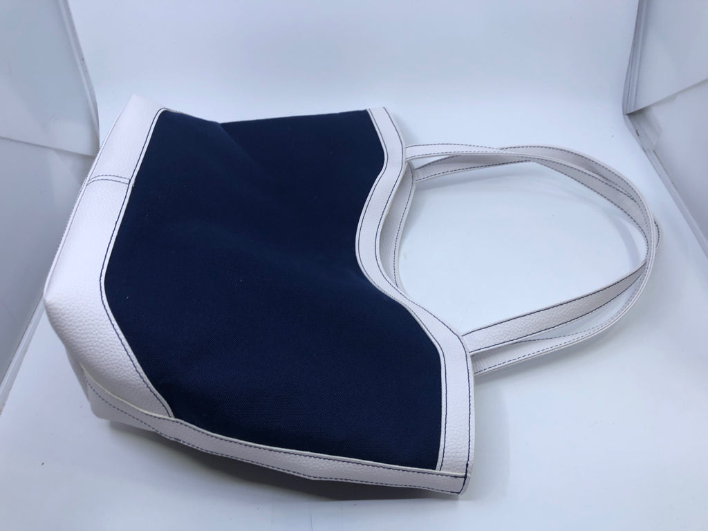 Navy/White Tote Bag