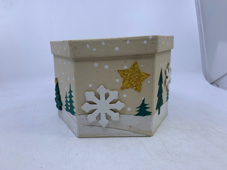 3 NESTING BOXES THAT BUILDS SNOWMAN PRIMITIVE STYLE.