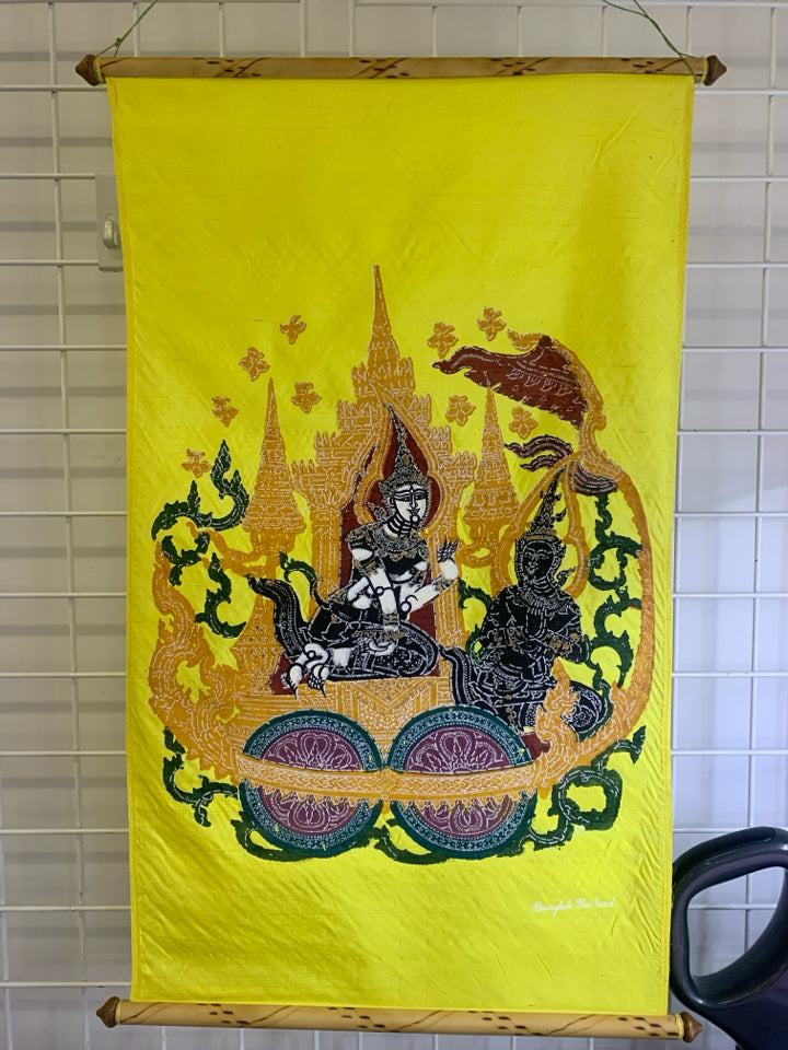 YELLOW BUDDHA SCROLL.