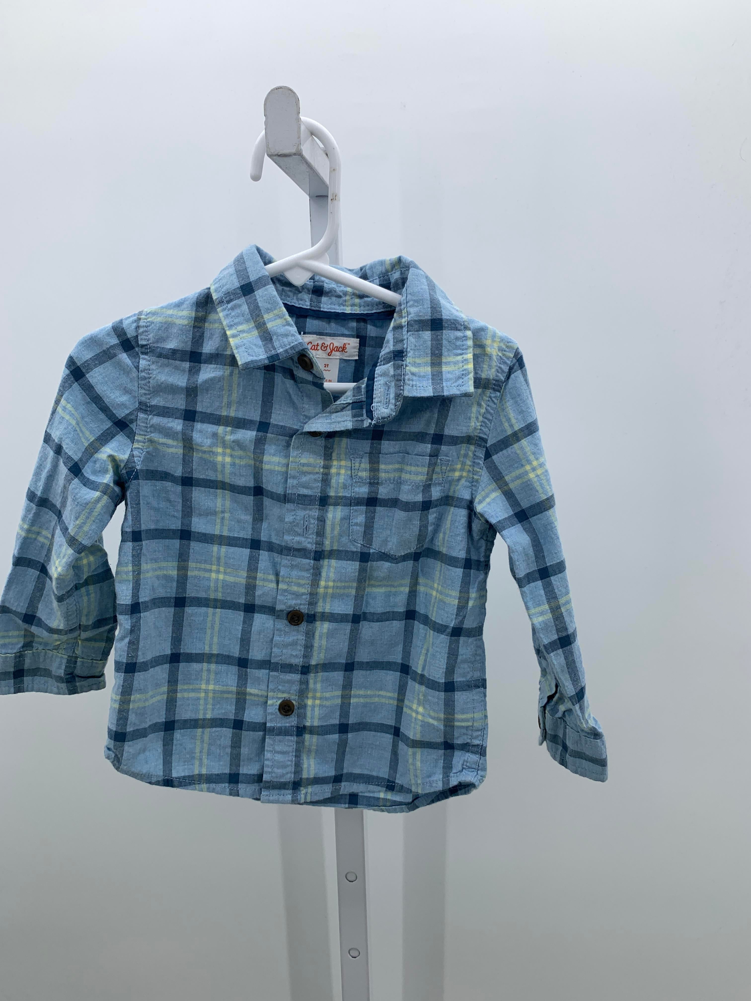 PLAID BTN DOWWN