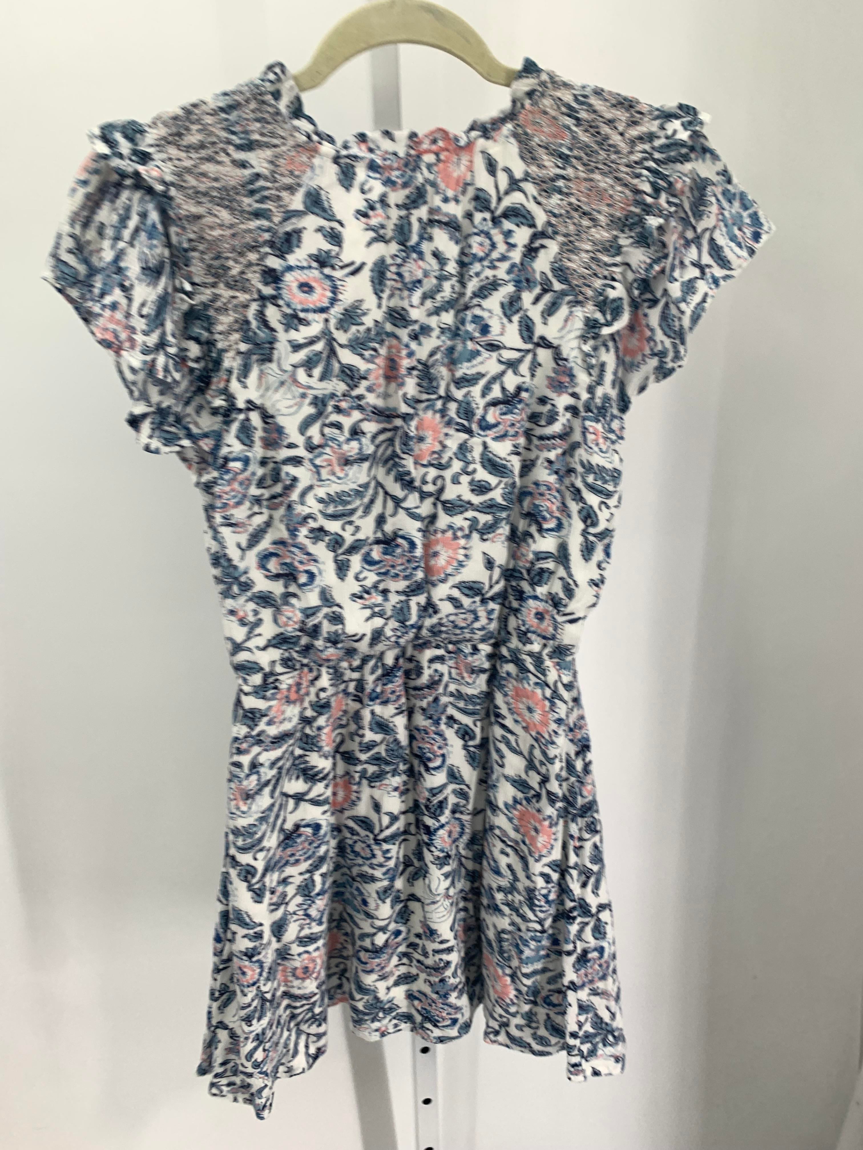 Blue Rain Size Small Misses Short Sleeve Dress