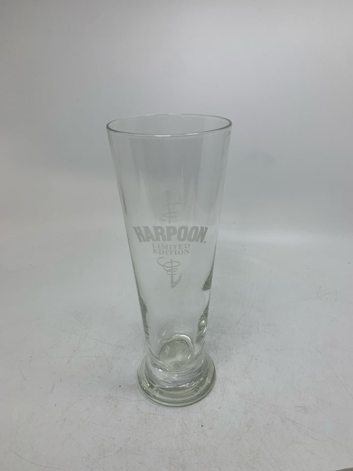 HARPOON PILSNER GLASS.