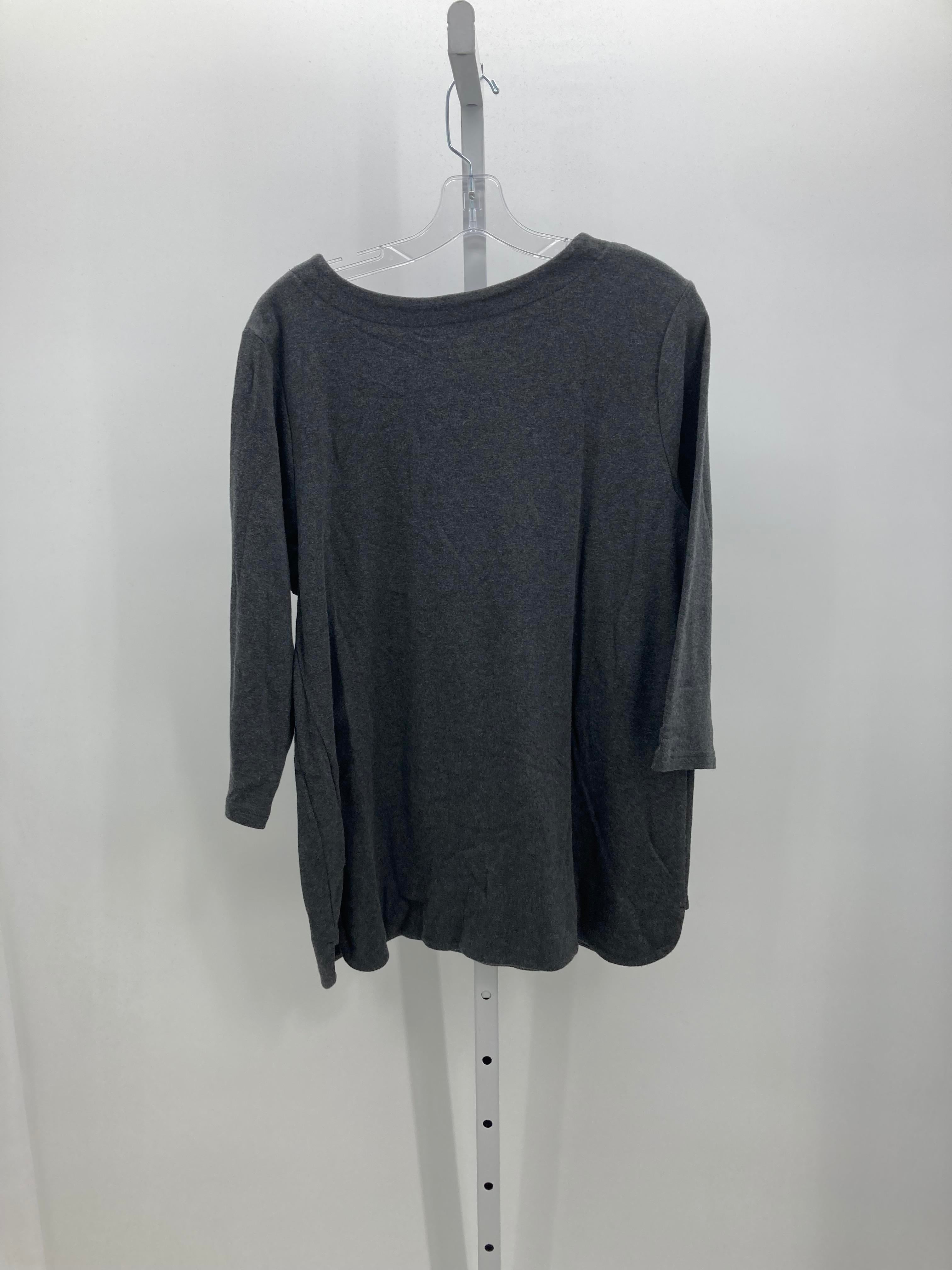 Croft & Barrow Size Extra Large Misses 3/4 Sleeve Shirt