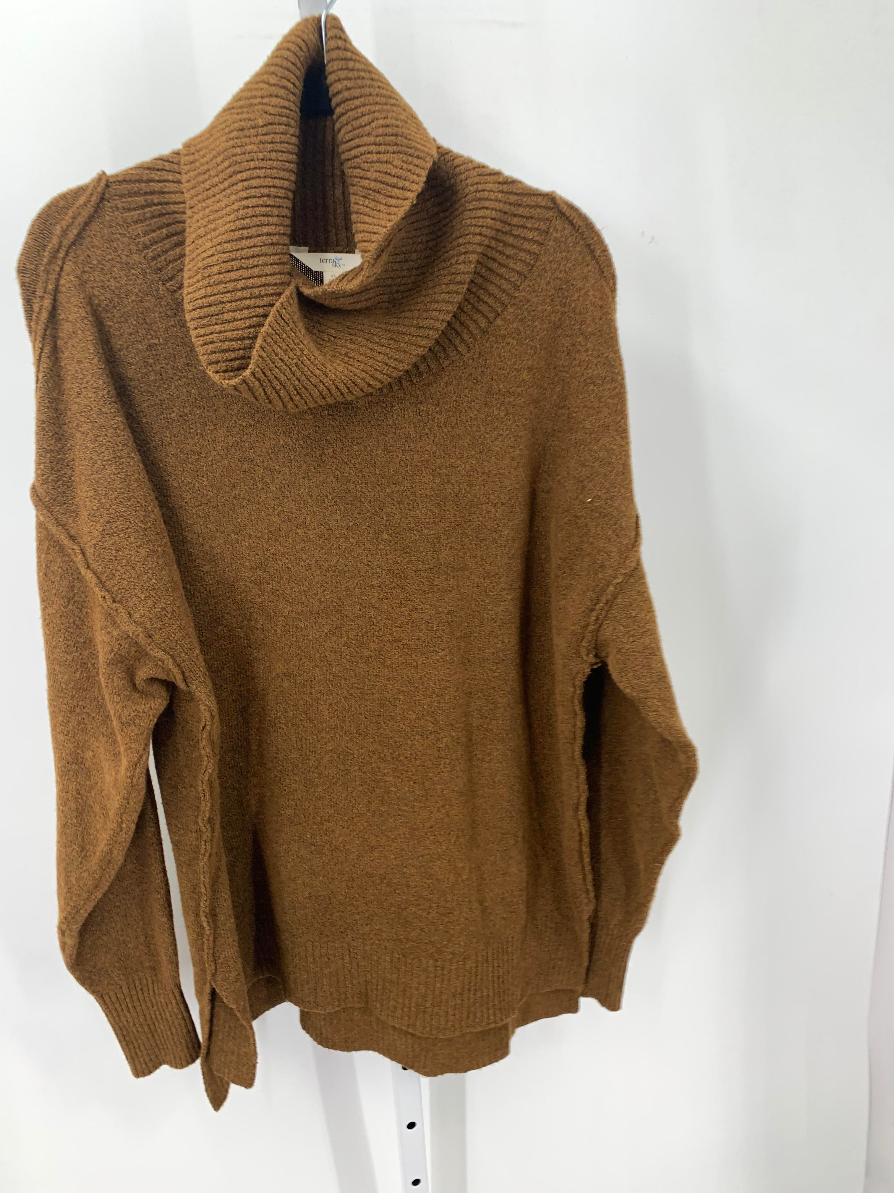 Terra & Sky Size 0X Womens Long Slv Sweater