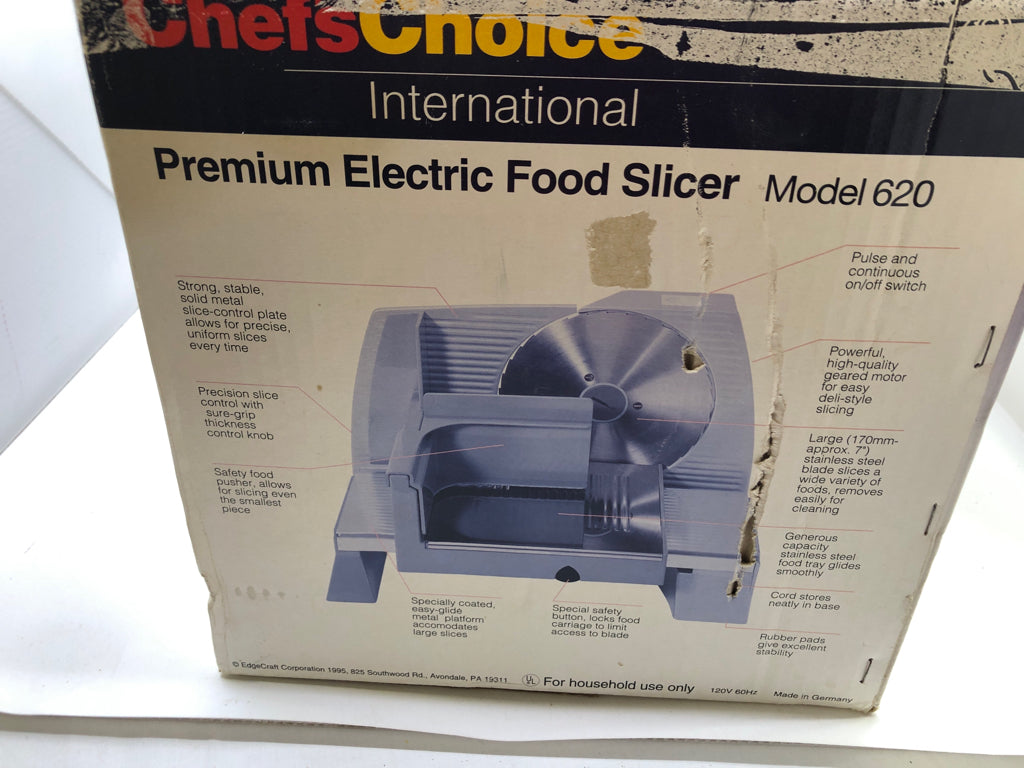 NIB PREMIUM ELECTRIC FOOD SLICER.