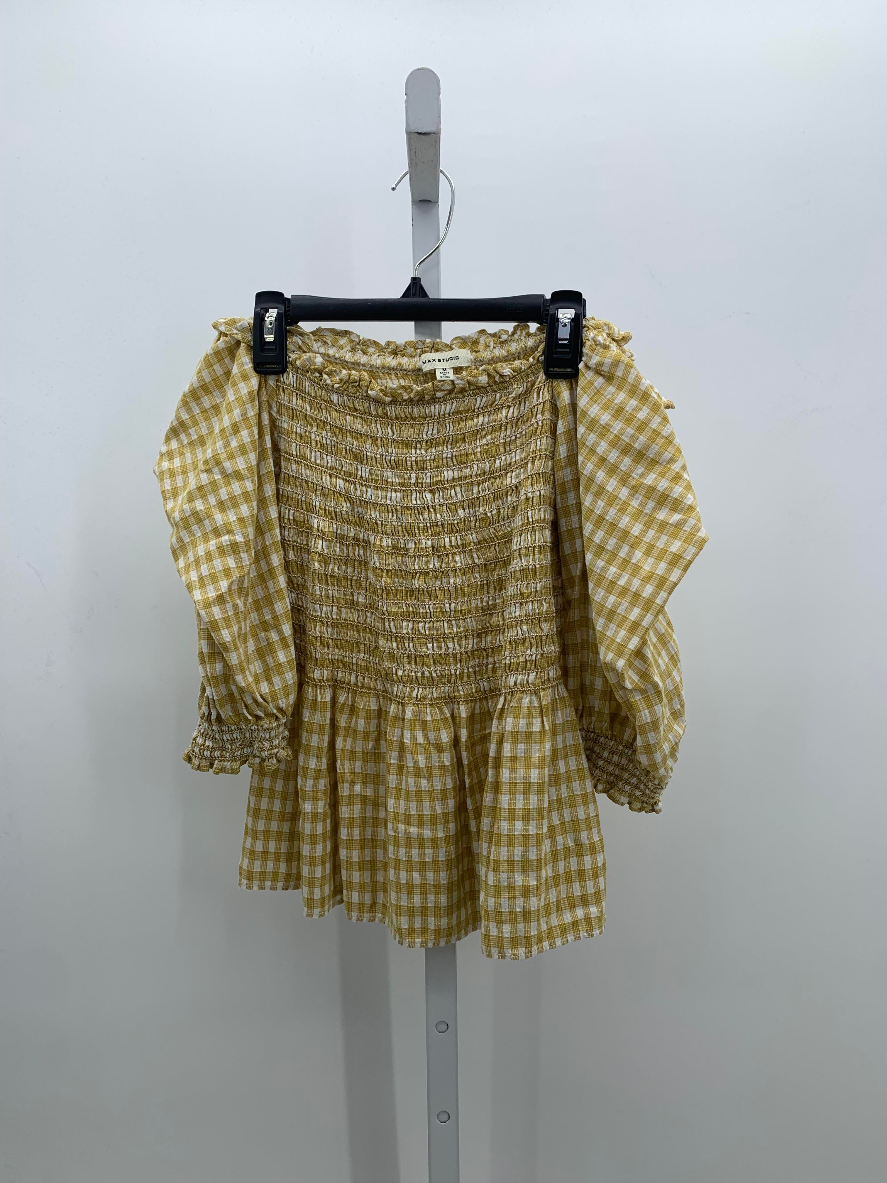 Max Studio Size Medium Misses 3/4 Sleeve Shirt