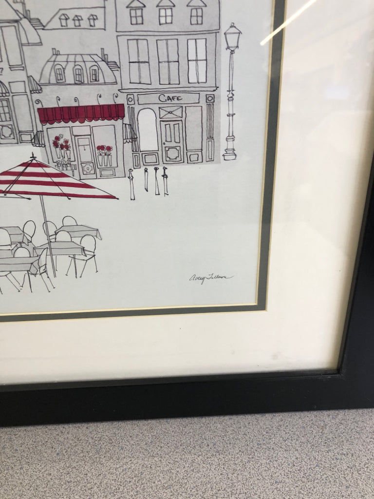 PARIS SKETCH IN BLACK FRAME.