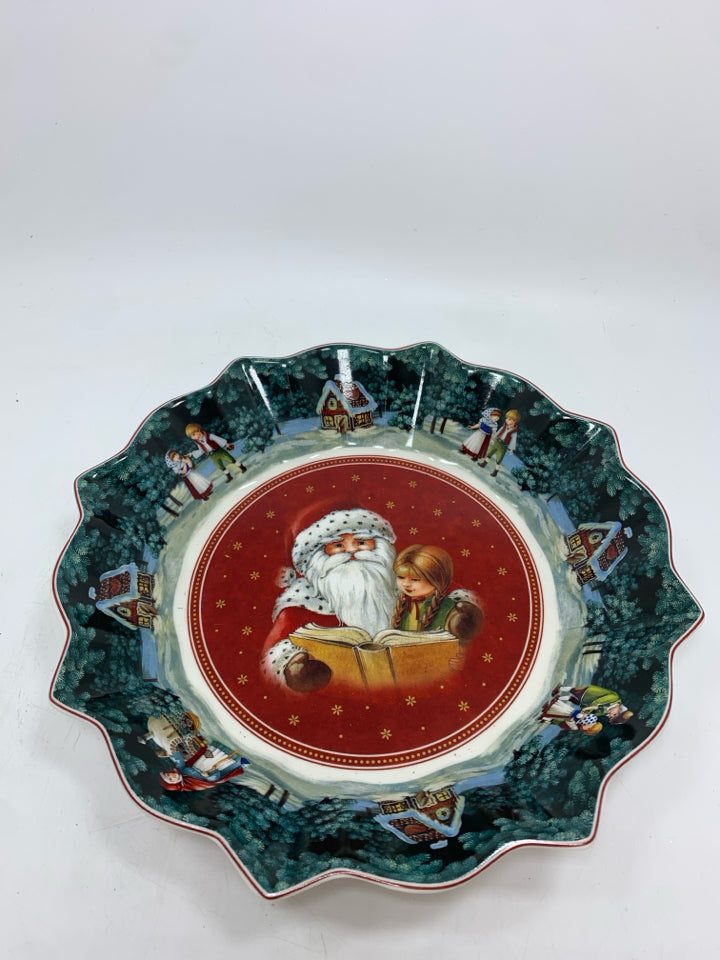 CHRISTMAS SERVING BOWL- VILLEROY & BOCH- TOY'S FANTASY.