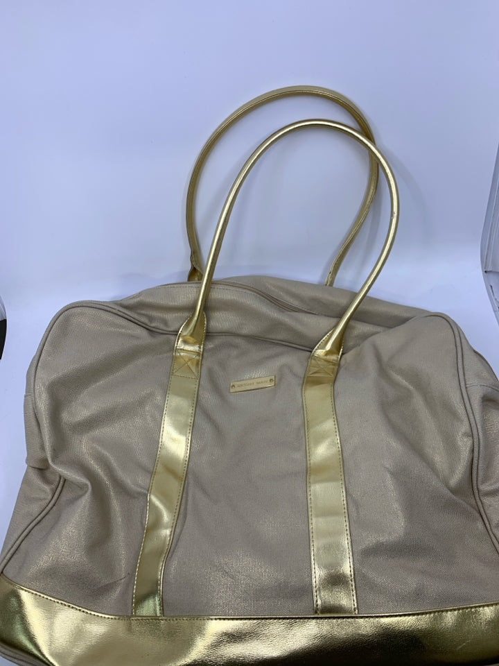 Michael Kors Gold Shimmer Weekender Bag *Minor Marks/Wear