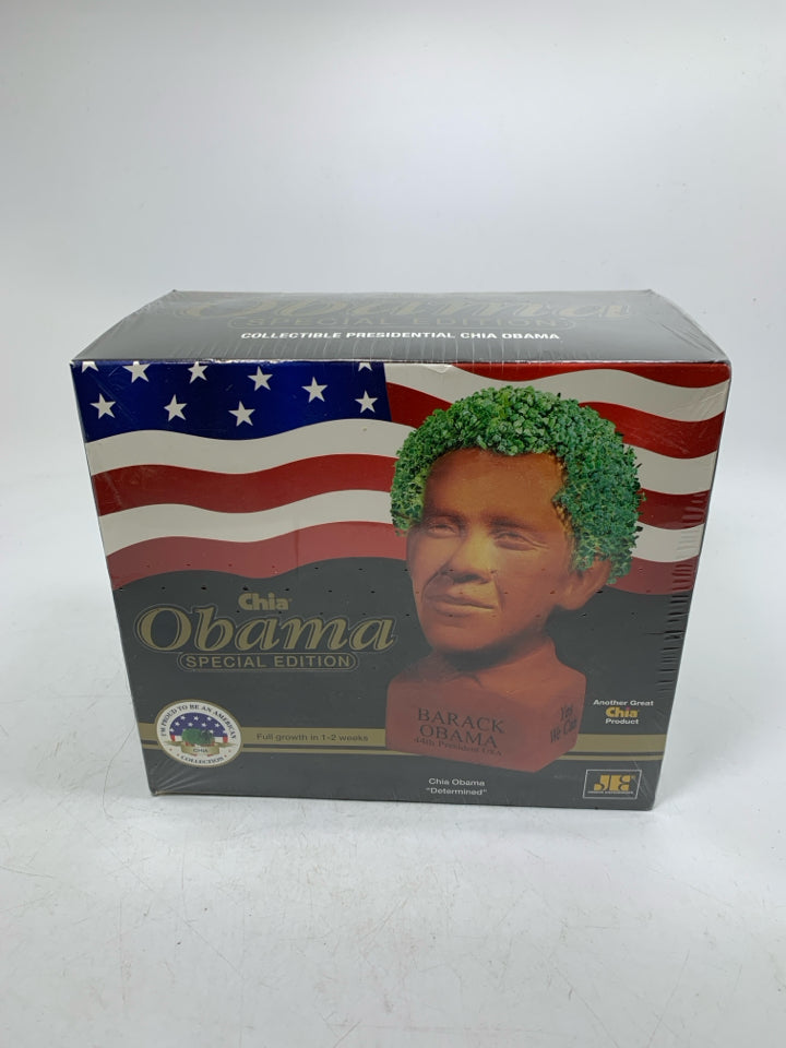 NIB BARACK OBAMA SPECIAL EDITION CHIA PET.