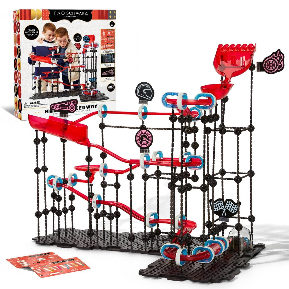 New FAO Schwarz Marble Speedway Gravity Race Build Set -