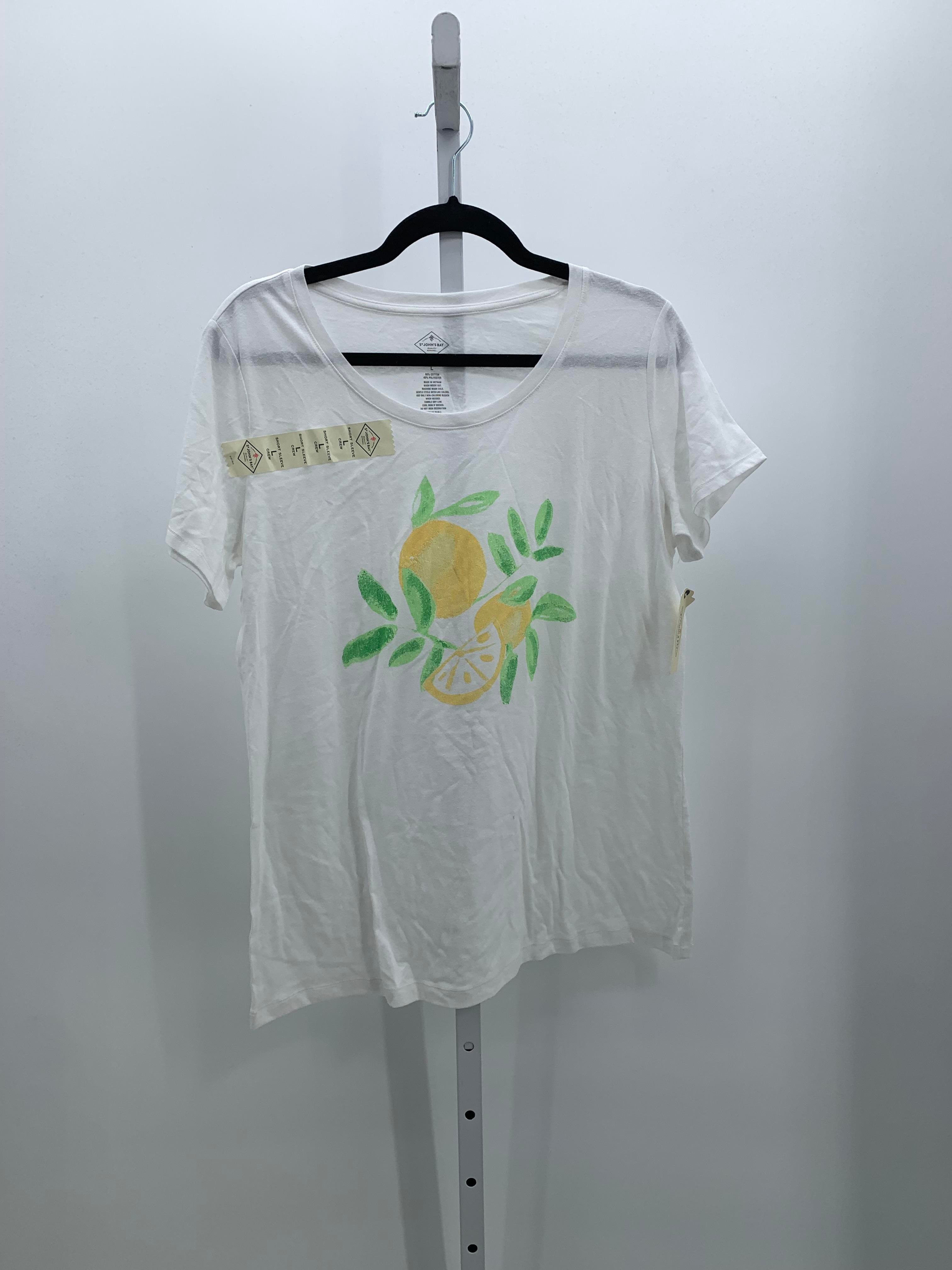 St. Johns Bay Size Large Misses Short Sleeve Shirt