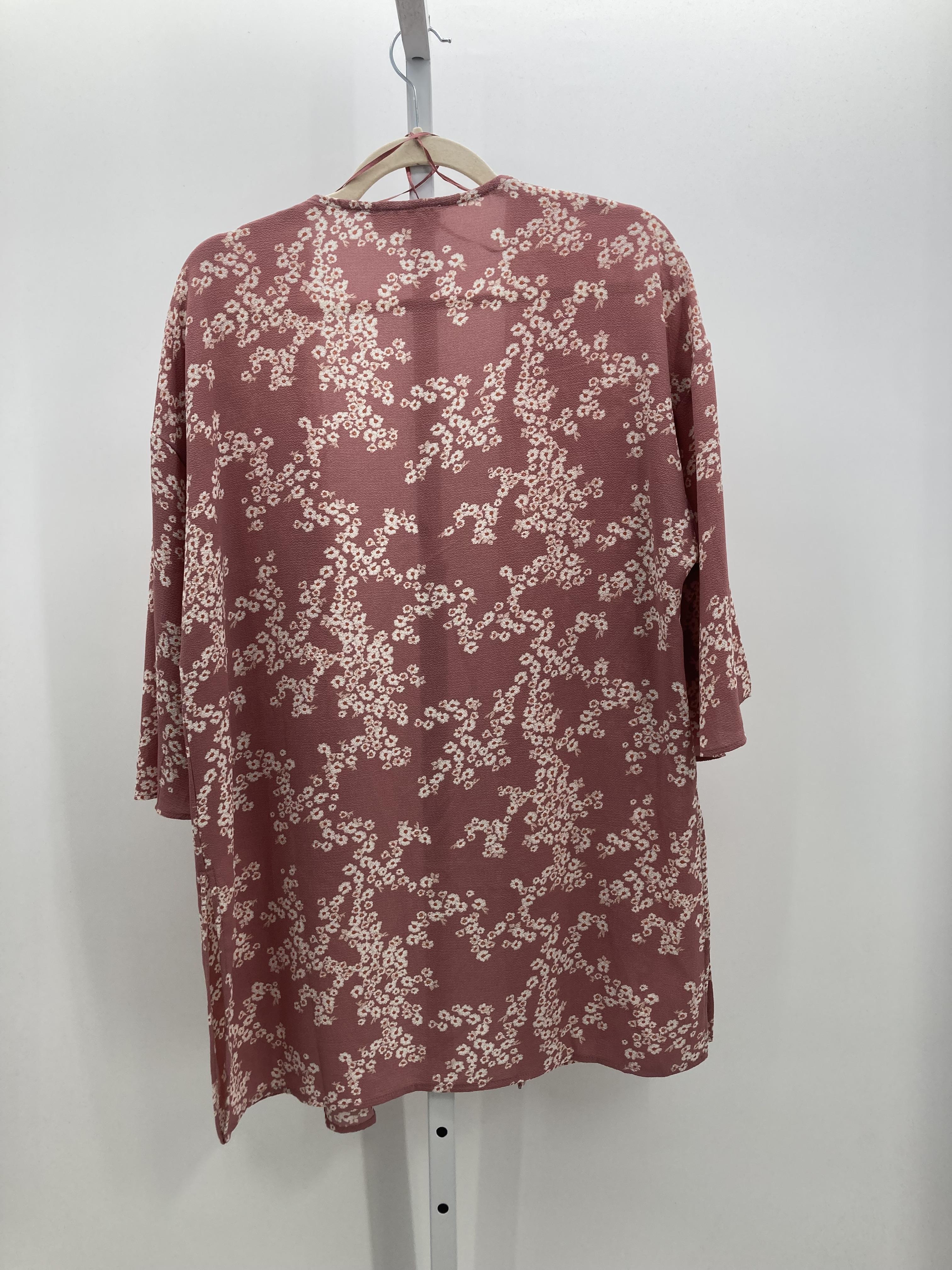 Pink Rose Size Medium Juniors Cardigan