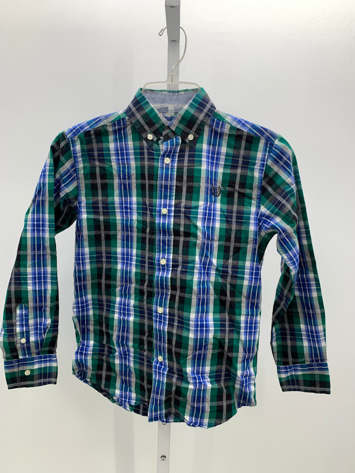 WHITE/ BLUE BUTTON DOWN