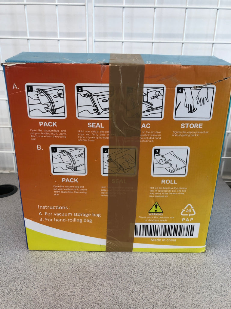 VACUUM STORAGE BAG.