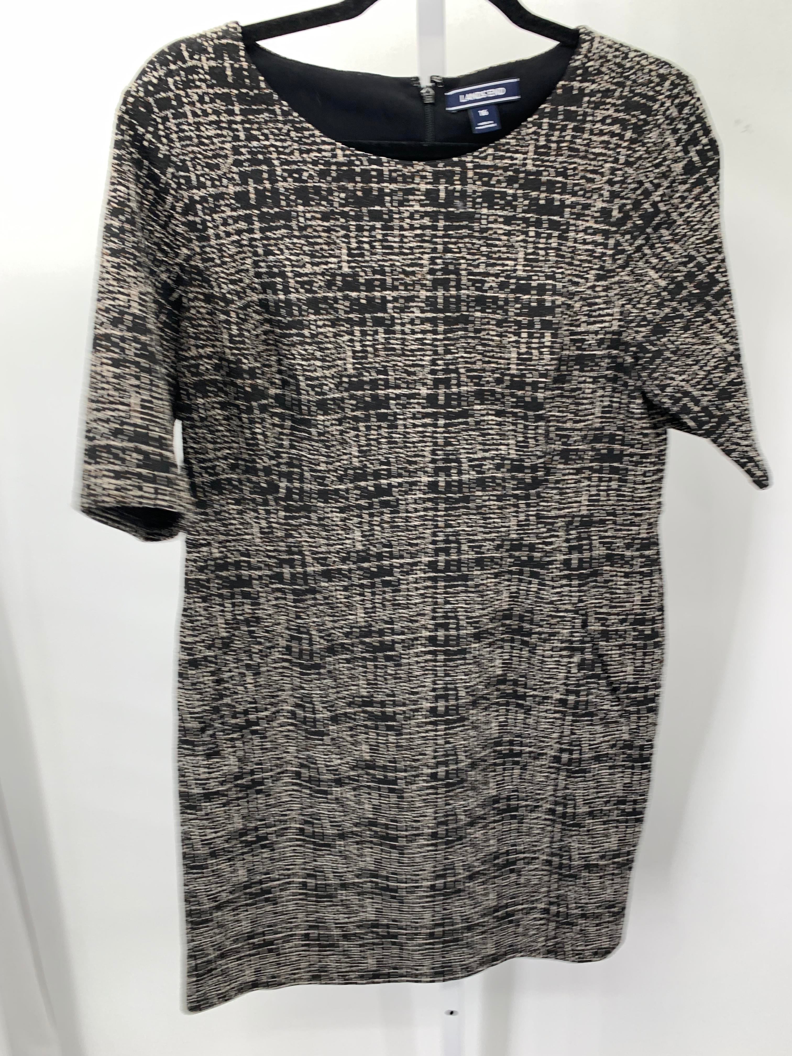Lands End Size 16 Misses Short Sleeve Dress