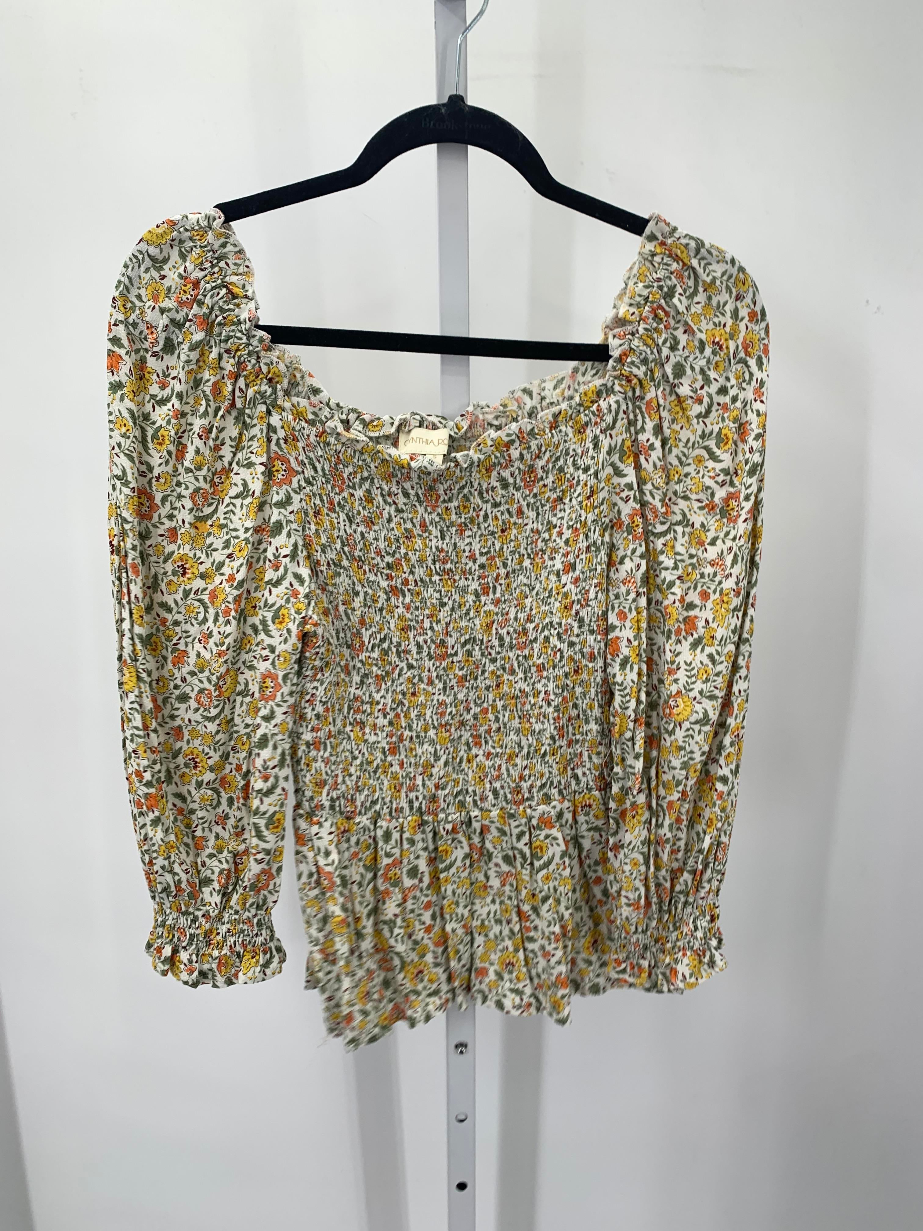 Cynthia Rowley Size Small Misses Long Sleeve Shirt