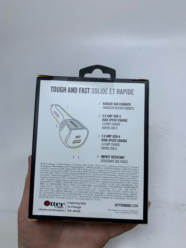 NIB USB-C CAR CHARGER OTTER BOX.