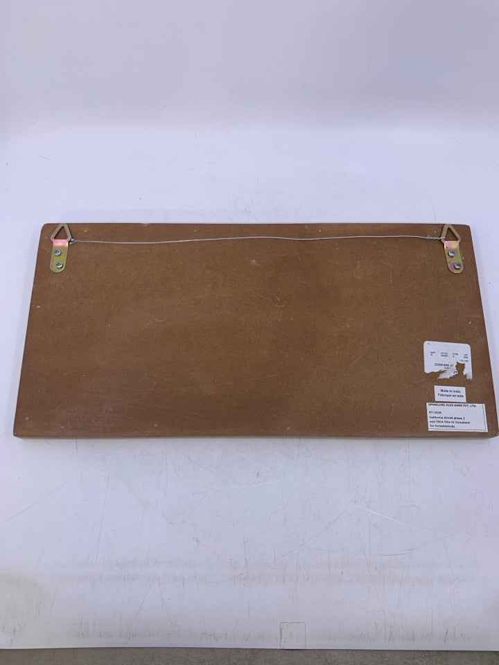 JEWELED EAT WALL ART.