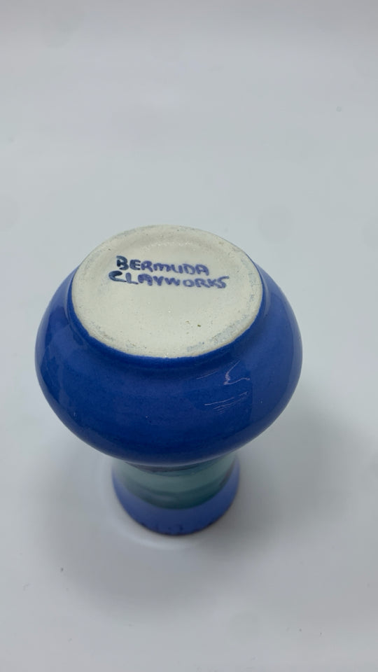 BERMUDA DOLPHINS PAINTED BUD VASE.