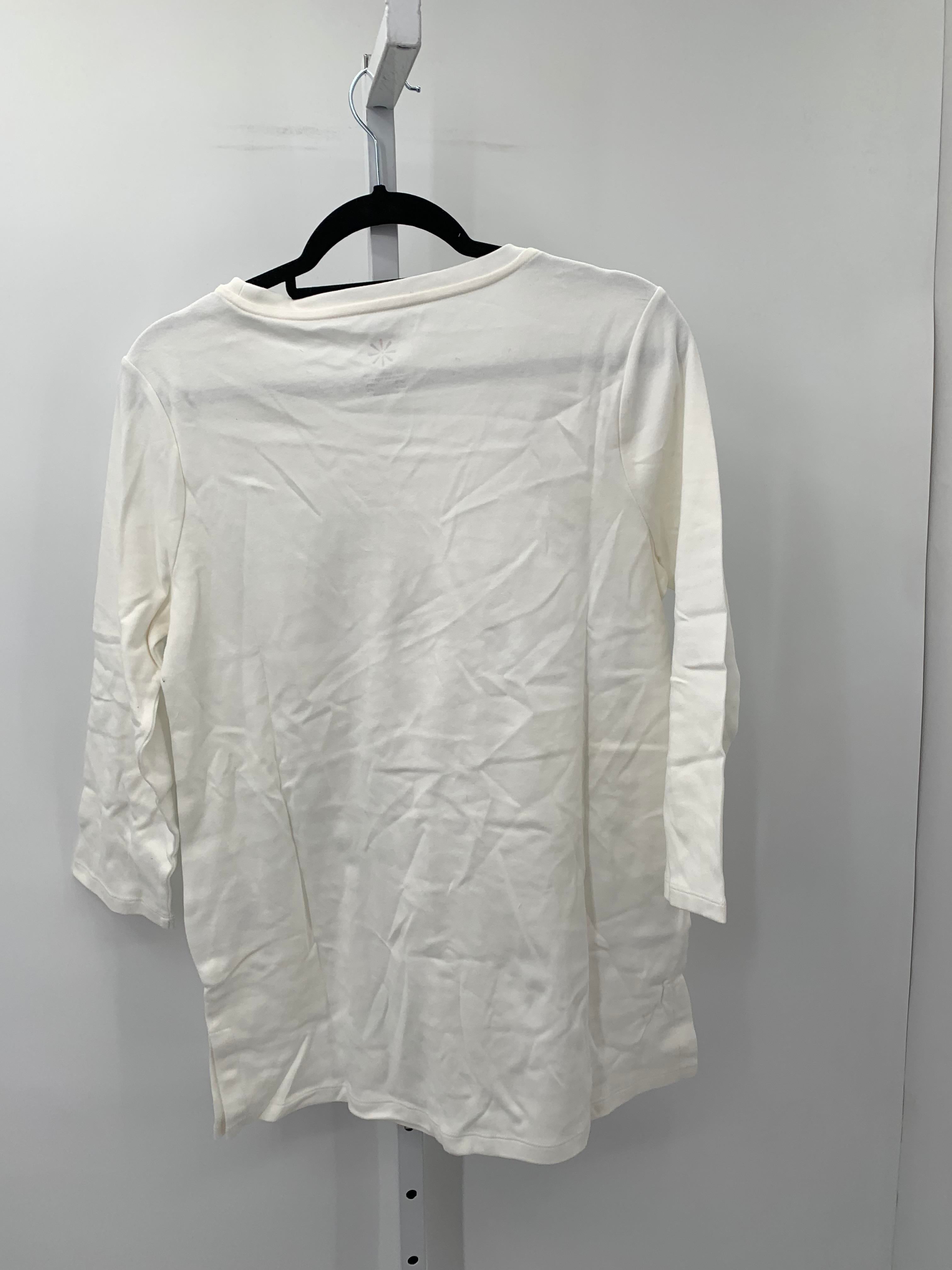 Isaac Mizrahi Size Medium Misses 3/4 Sleeve Shirt