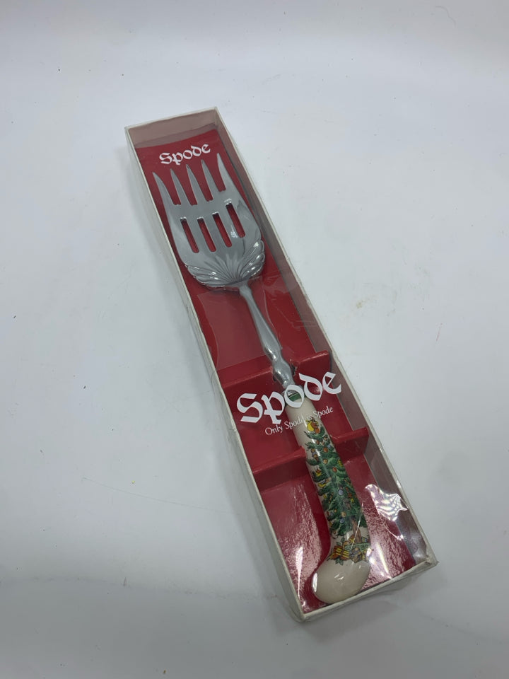 SPODE CHRISTMAS TREE MEAT FORK