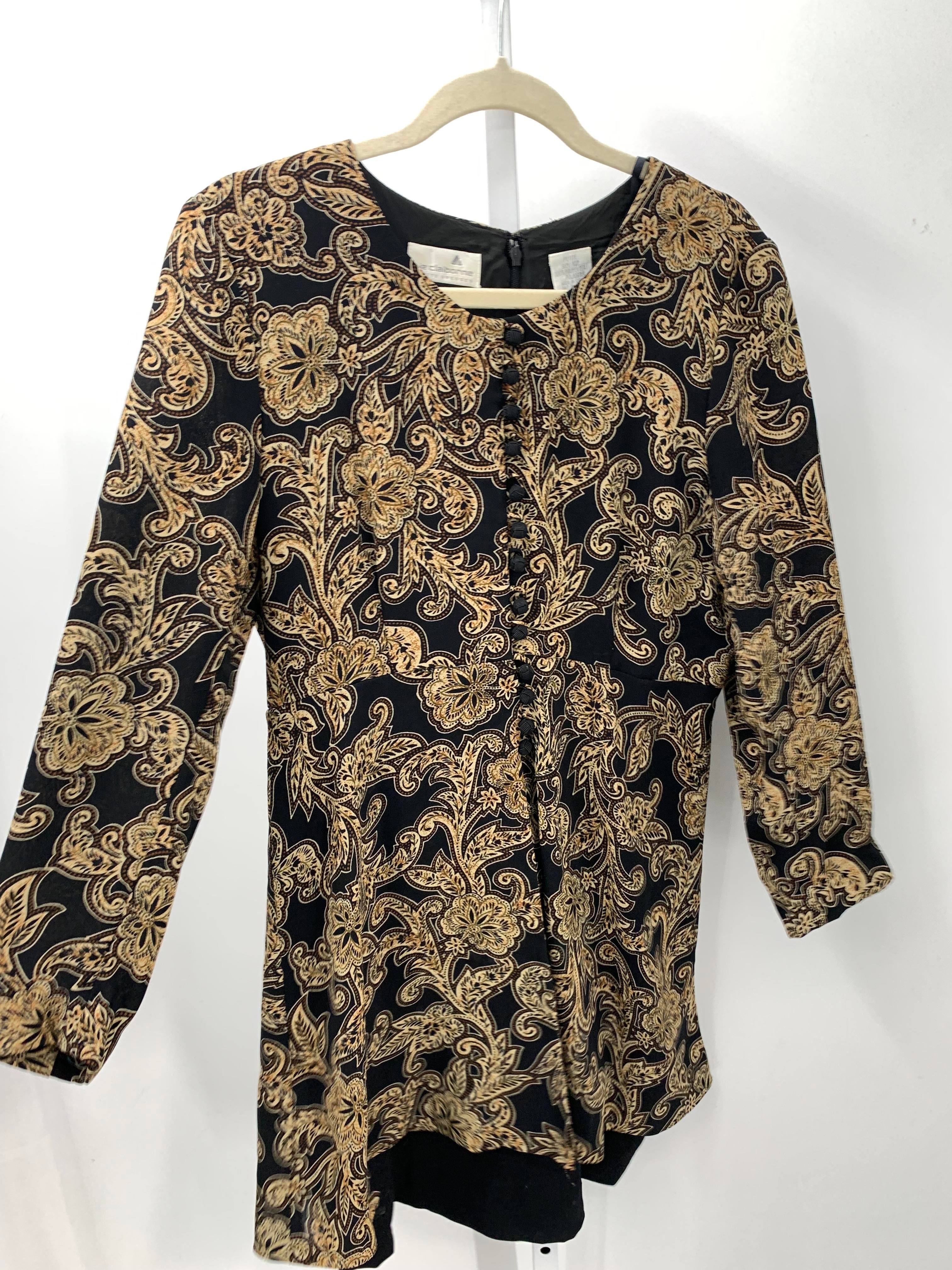 Liz Claiborne Size 12 Petite Petite Long Sleeve Dress