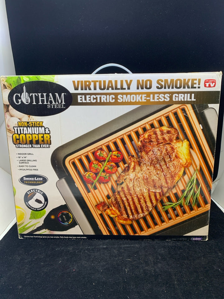 NIB ELECTRIC SMOKE-LESS GRILL.