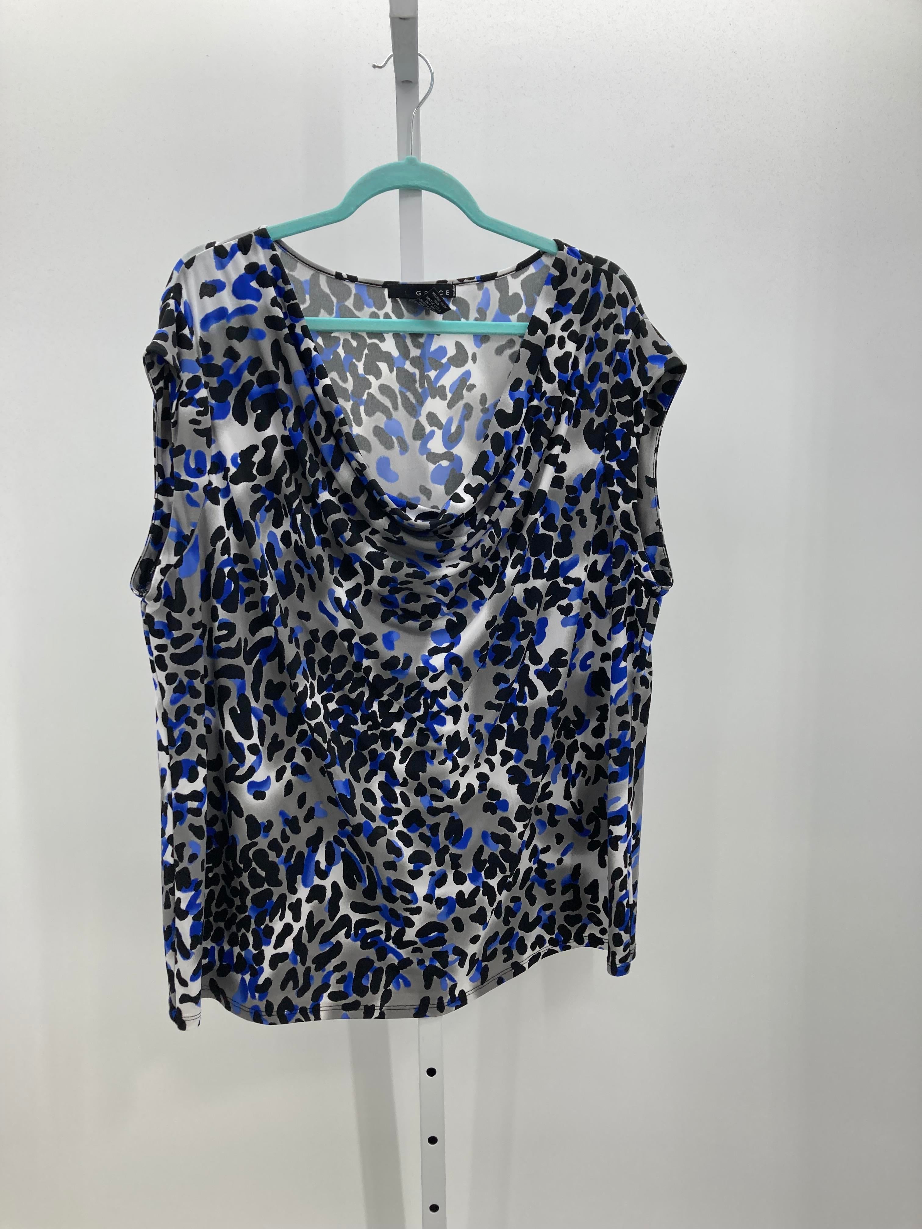 Grace Designs Size 3X Womens Sleeveless Shirt