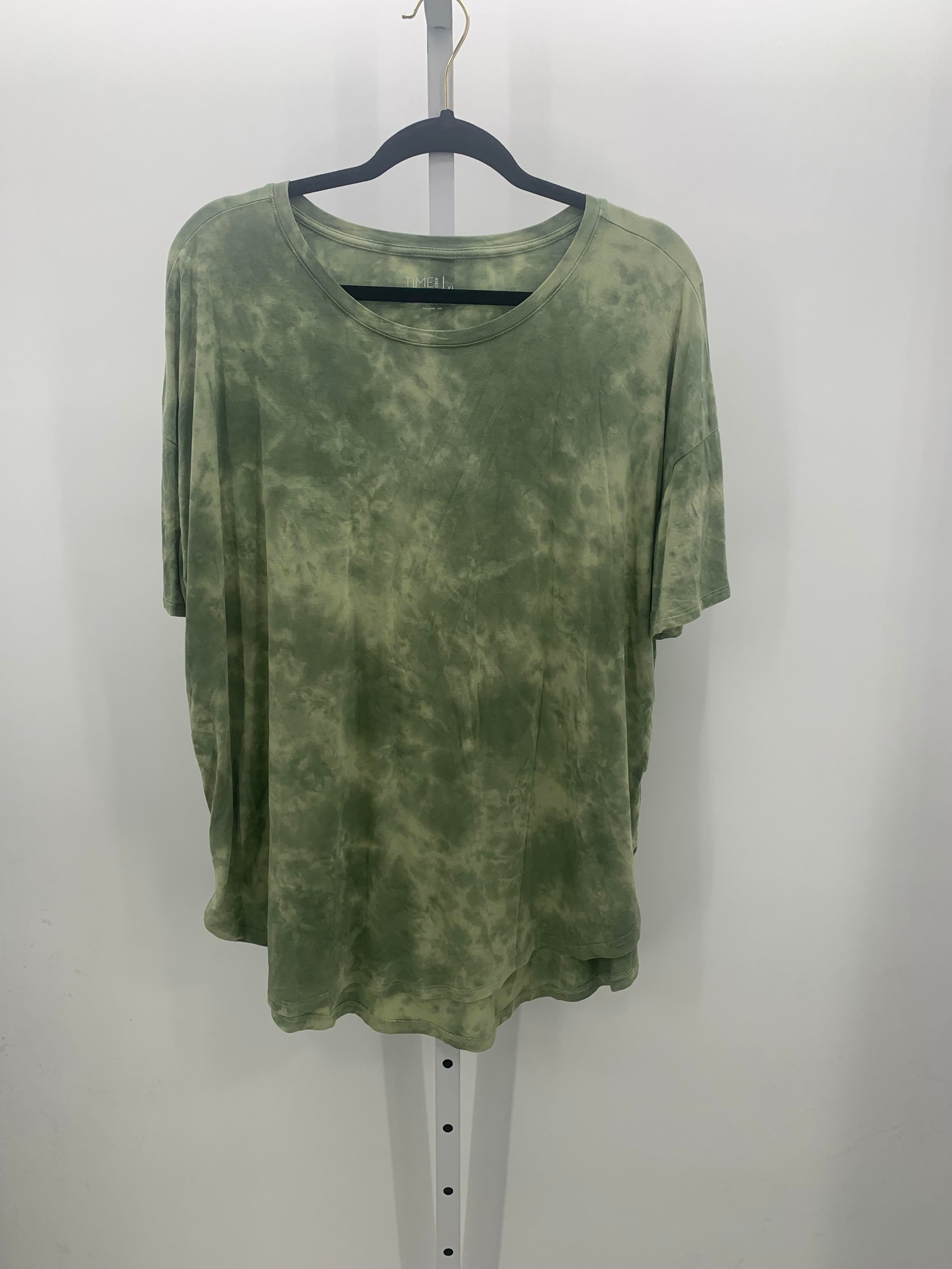 Time and Tru Size Extra Large Misses Short Sleeve Shirt