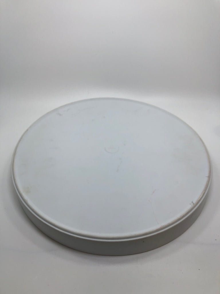 ROUND MELAMINE SERVING TRAY W/BIRDS.