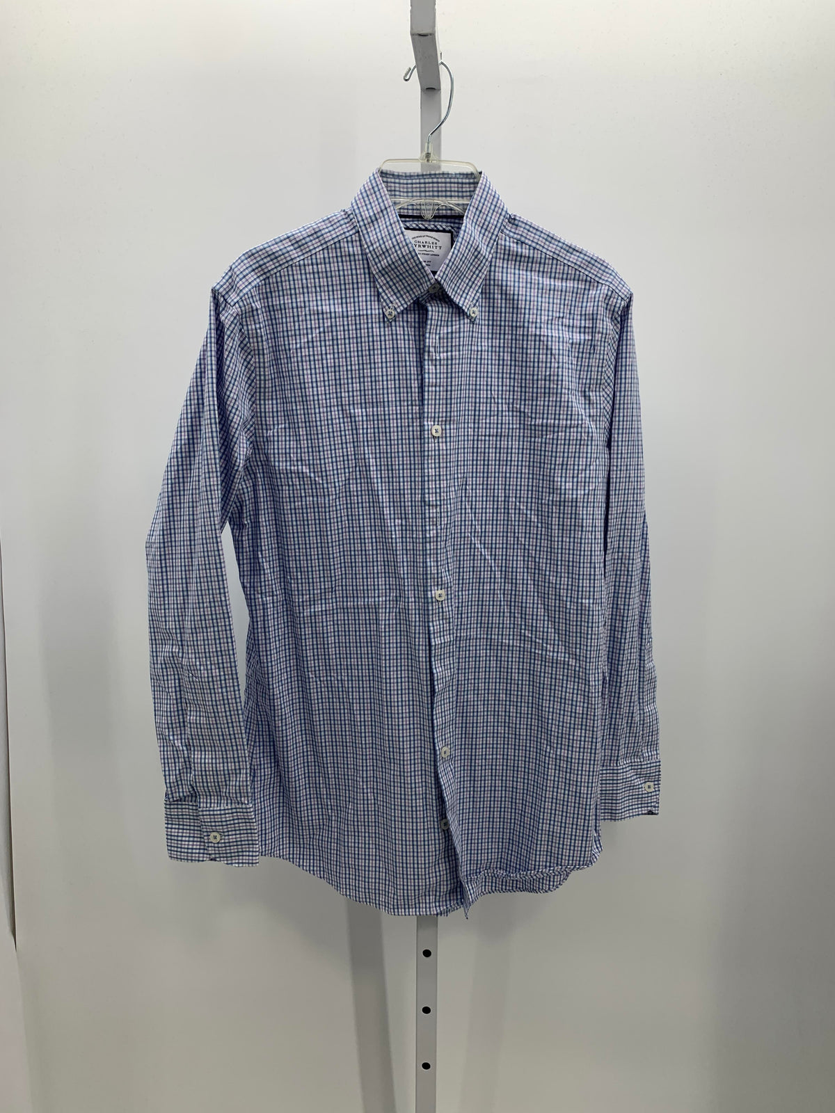 WHITE PURPLE PLAID.