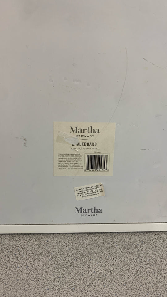 MARTHA STEWART HANGING CHALKBOARD.